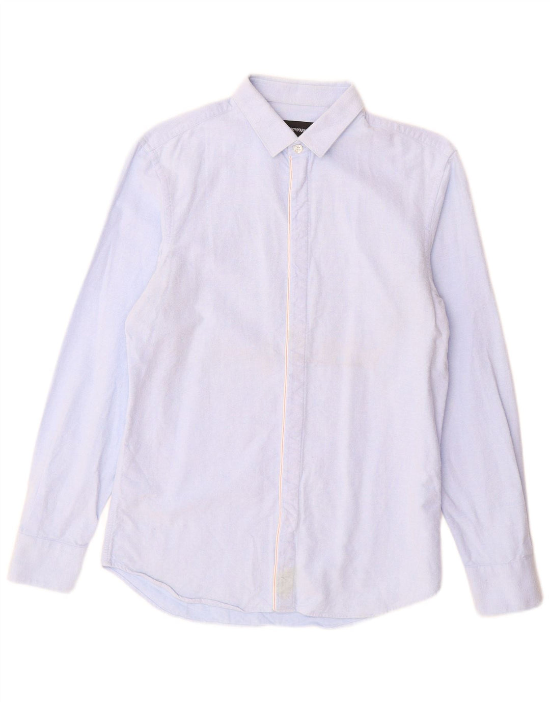 EMPORIO ARMANI Mens Shirt Size 39 15 1/2 Medium Blue