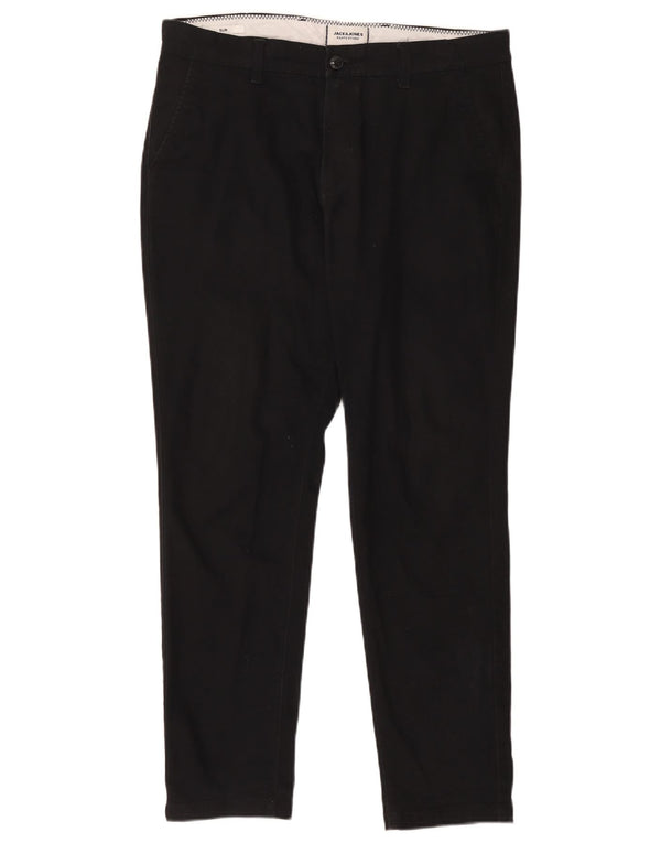Jack & Jones Mens Slim Fit Chino Trousers W34 L32 Black