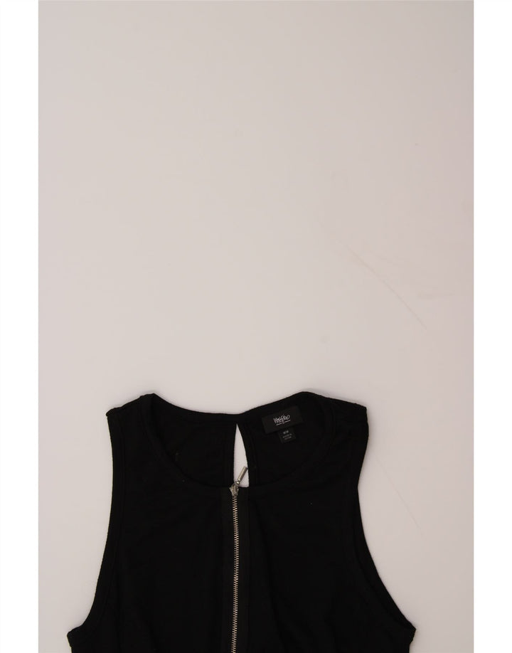 MOSSIMO Womens Sleeveless A-Line Dress UK 12 Medium Black Polyester Vintage Mossimo and Second-Hand Mossimo from Messina Hembry 