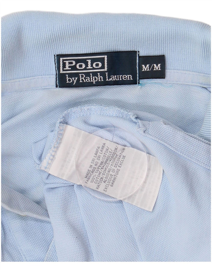 Polo Ralph Lauren Mens Polo Shirt Medium Blue Cotton