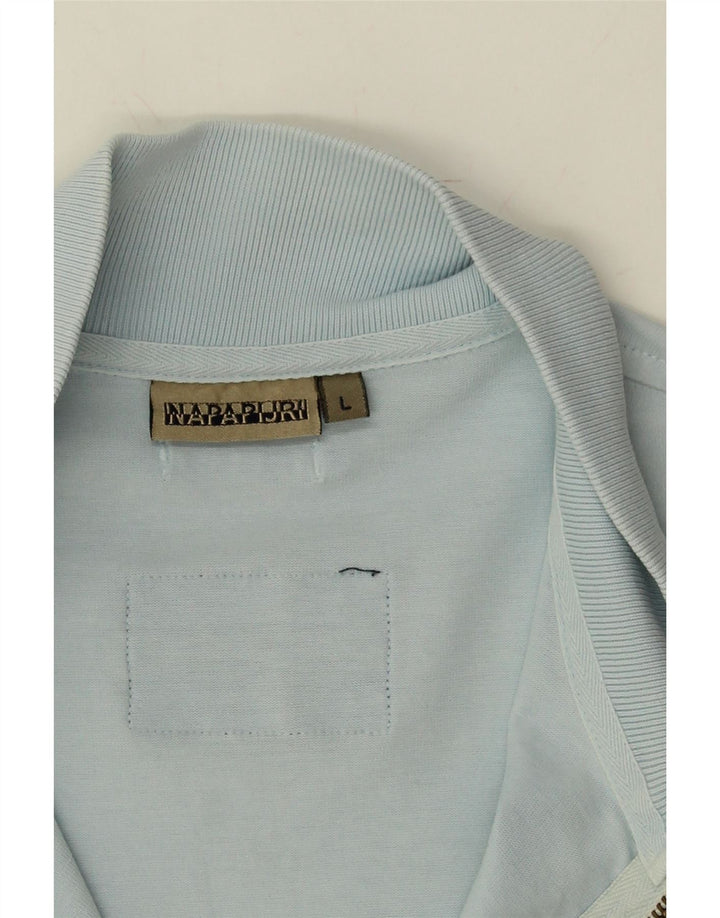NAPAPIJRI Womens Tracksuit Top Jacket UK 14 Large Blue Vintage Napapijri and Second-Hand Napapijri from Messina Hembry 