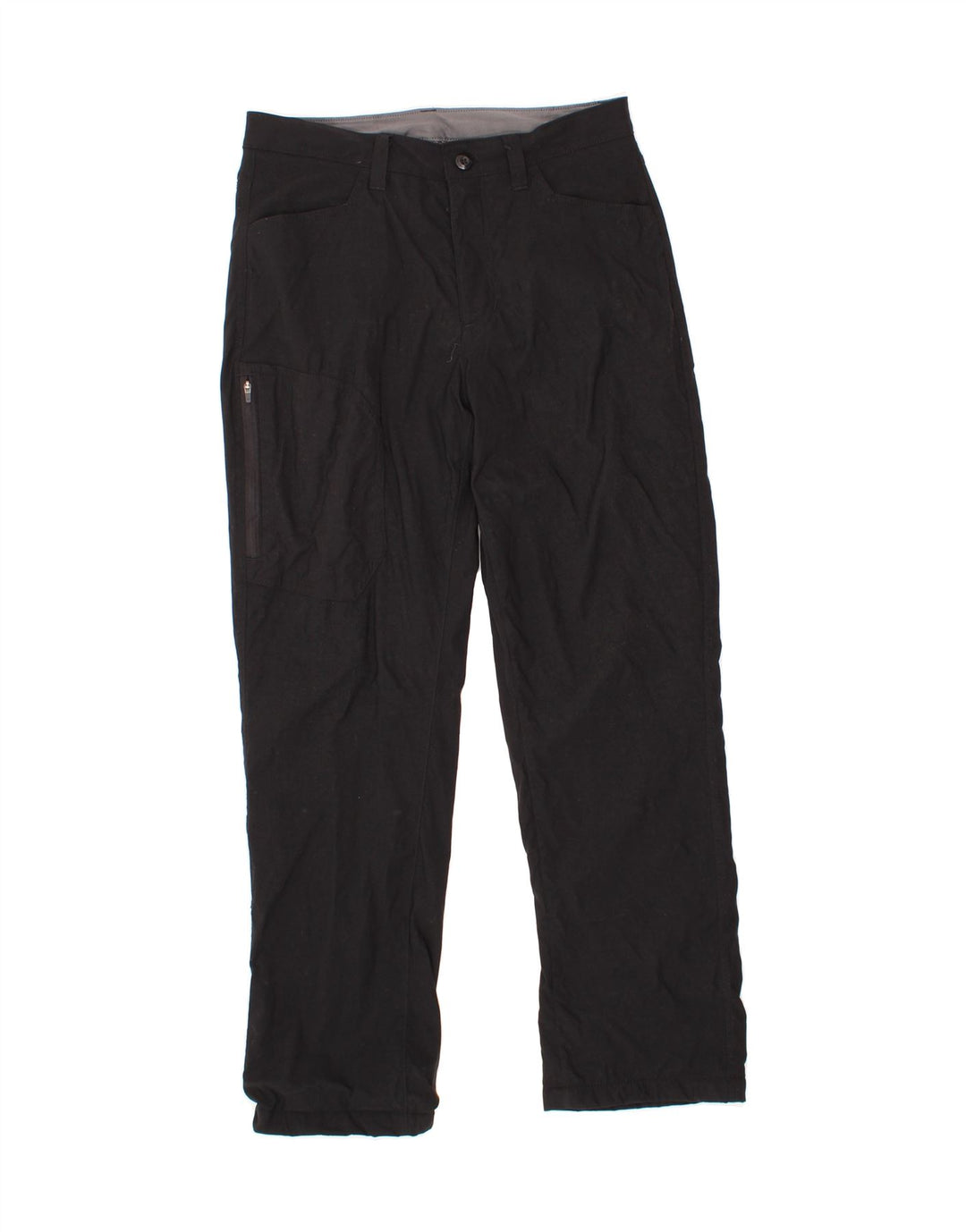 EDDIE BAUER Mens Straight Cargo Trousers W30 L30 Black Nylon Vintage Eddie Bauer and Second-Hand Eddie Bauer from Messina Hembry 