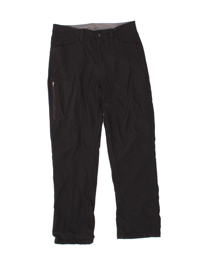 EDDIE BAUER Mens Straight Cargo Trousers W30 L30 Black Nylon Vintage Eddie Bauer and Second-Hand Eddie Bauer from Messina Hembry 