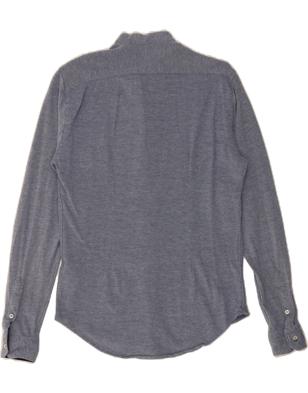 ZARA Mens Slim Fit Shirt Medium Navy Blue Vintage Zara and Second-Hand Zara from Messina Hembry 
