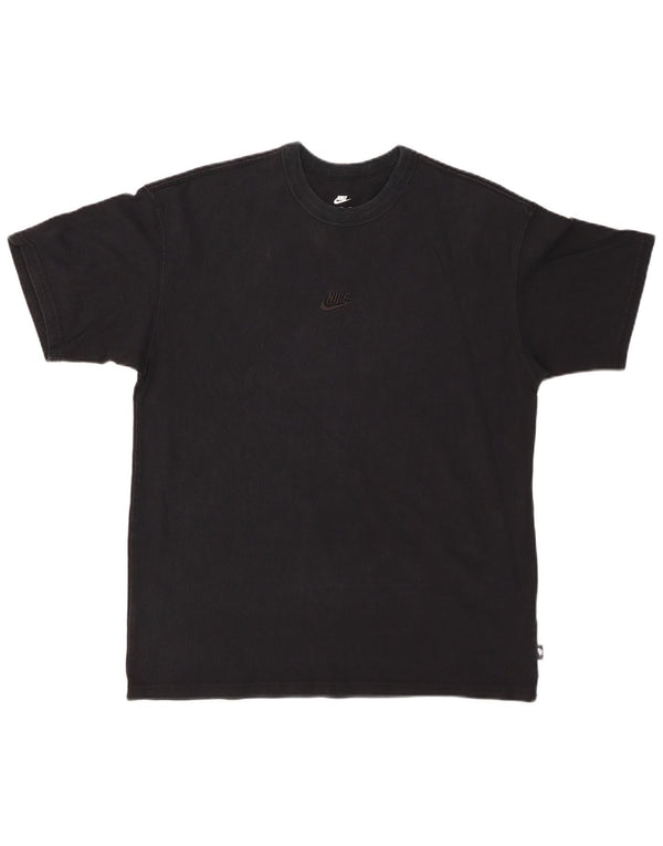 NIKE Mens Loose Fit T-Shirt Top Medium Black Cotton