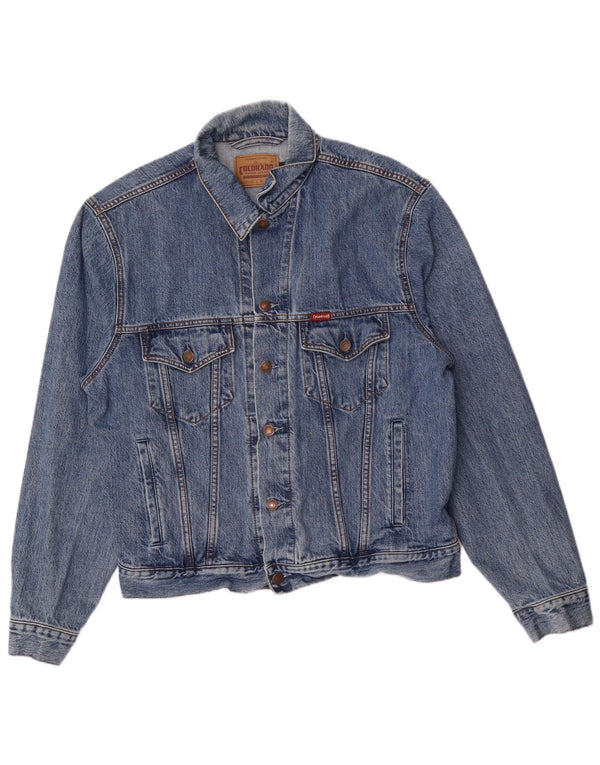 Colorado Mens Denim Jacket UK 42 XL Blue Cotton