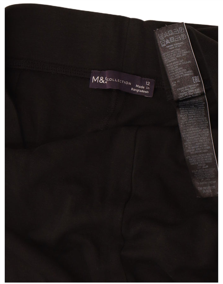 Marks & Spencer Womens Leggings UK 12 Medium Black Viscose