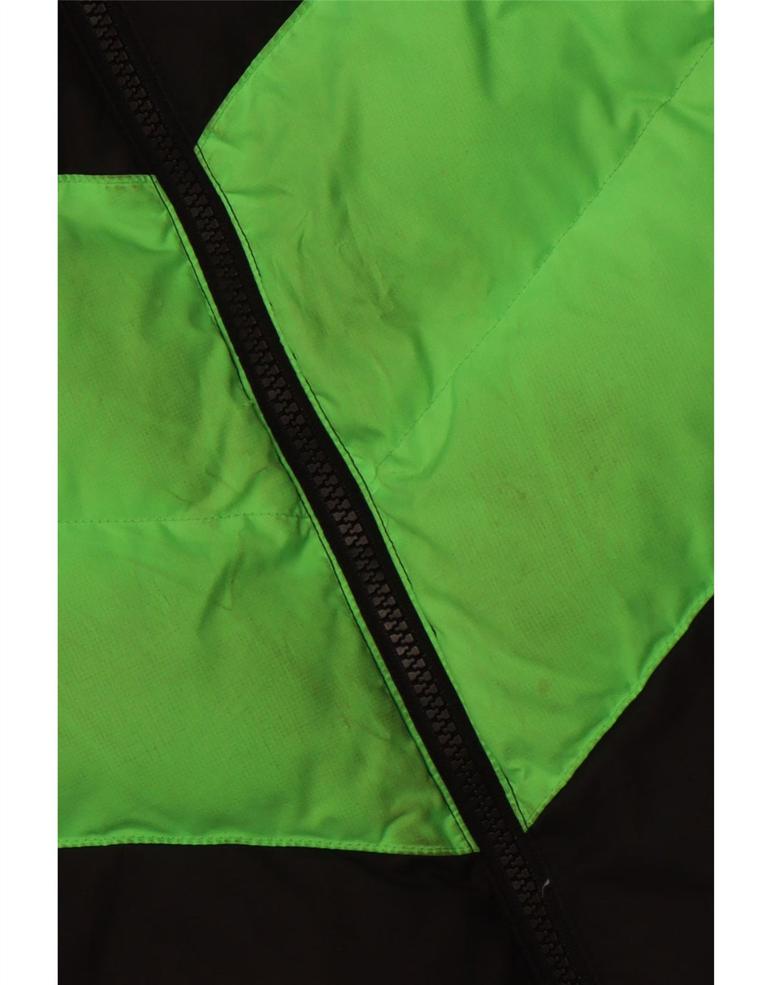 NIKE Boys Hooded Padded Jacket 13-14 Years XL Black Colourblock Polyester