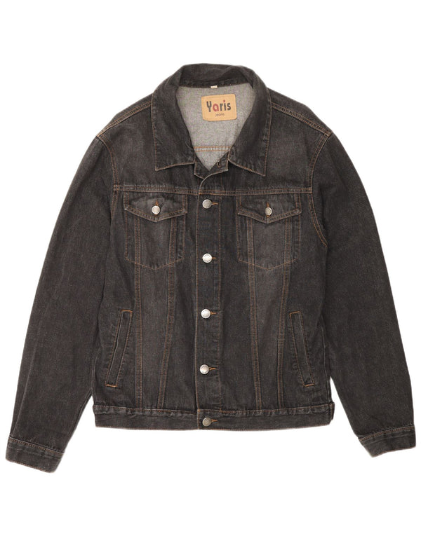 Vintage Mens Denim Jacket UK 42 XL Grey Cotton