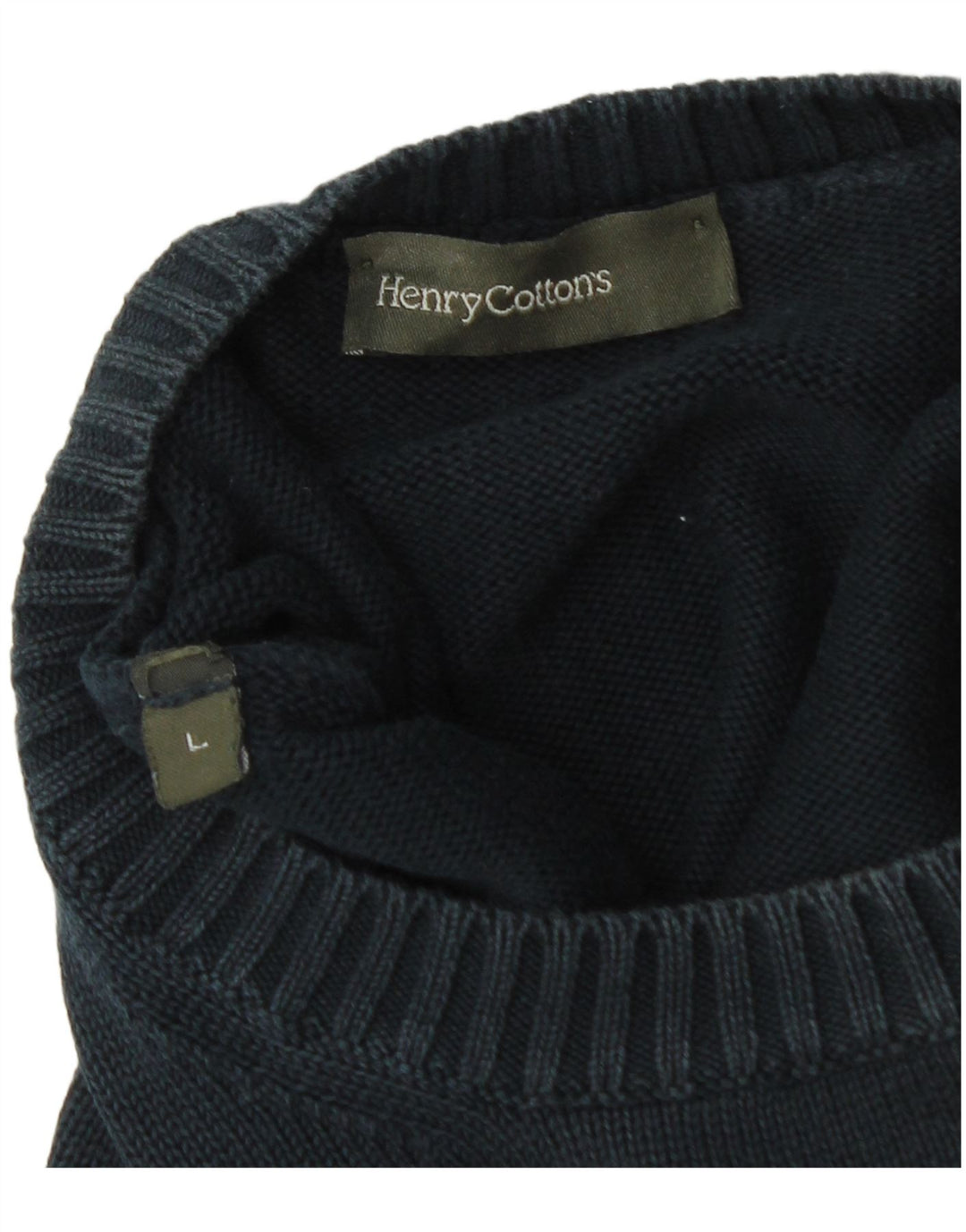 Henry Cottons Mens Vest Tank Top Large Navy Blue