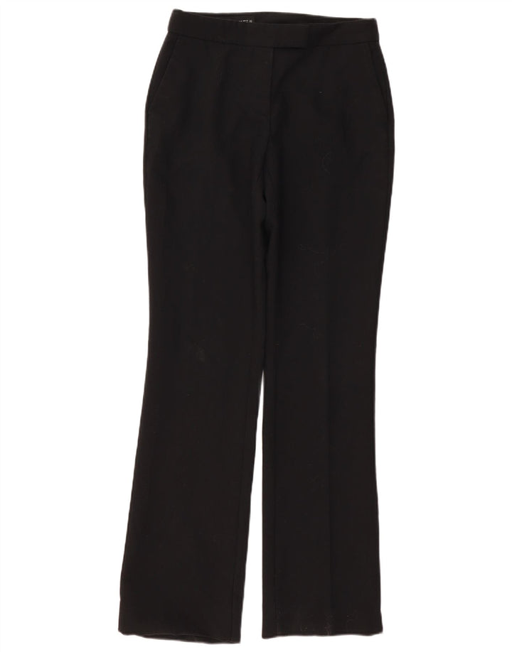 ZARA Womens Straight Suit Trousers Small W27 L33 Black Polyester