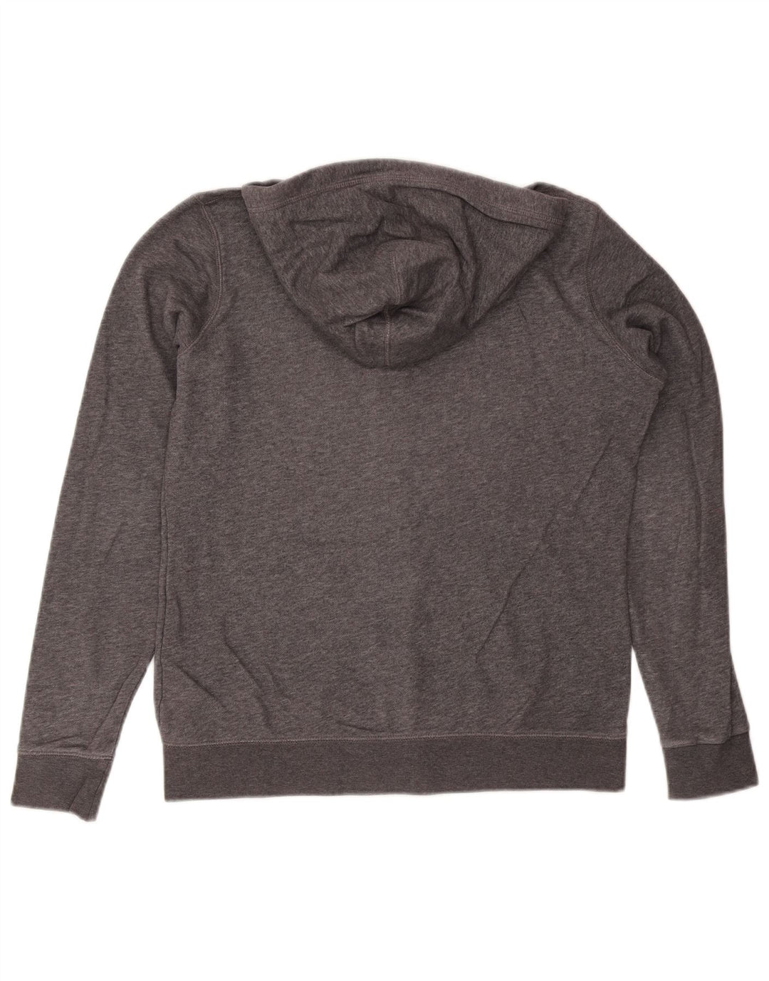 Nike Mens Zip Hoodie Sweater Large Grey Cotton