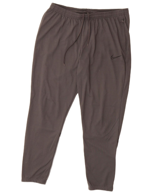 Nike Mens Dri Fit Tracksuit Trousers XL Grey Colourblock Polyester