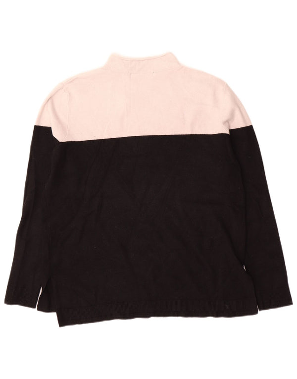Marks & Spencer Womens Turtle Neck Jumper Sweater UK 12 Medium Black