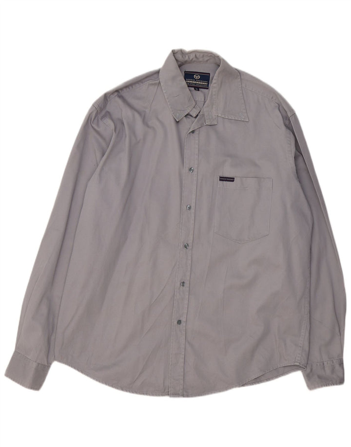 SERGIO TACCHINI Mens Shirt XL Grey Cotton