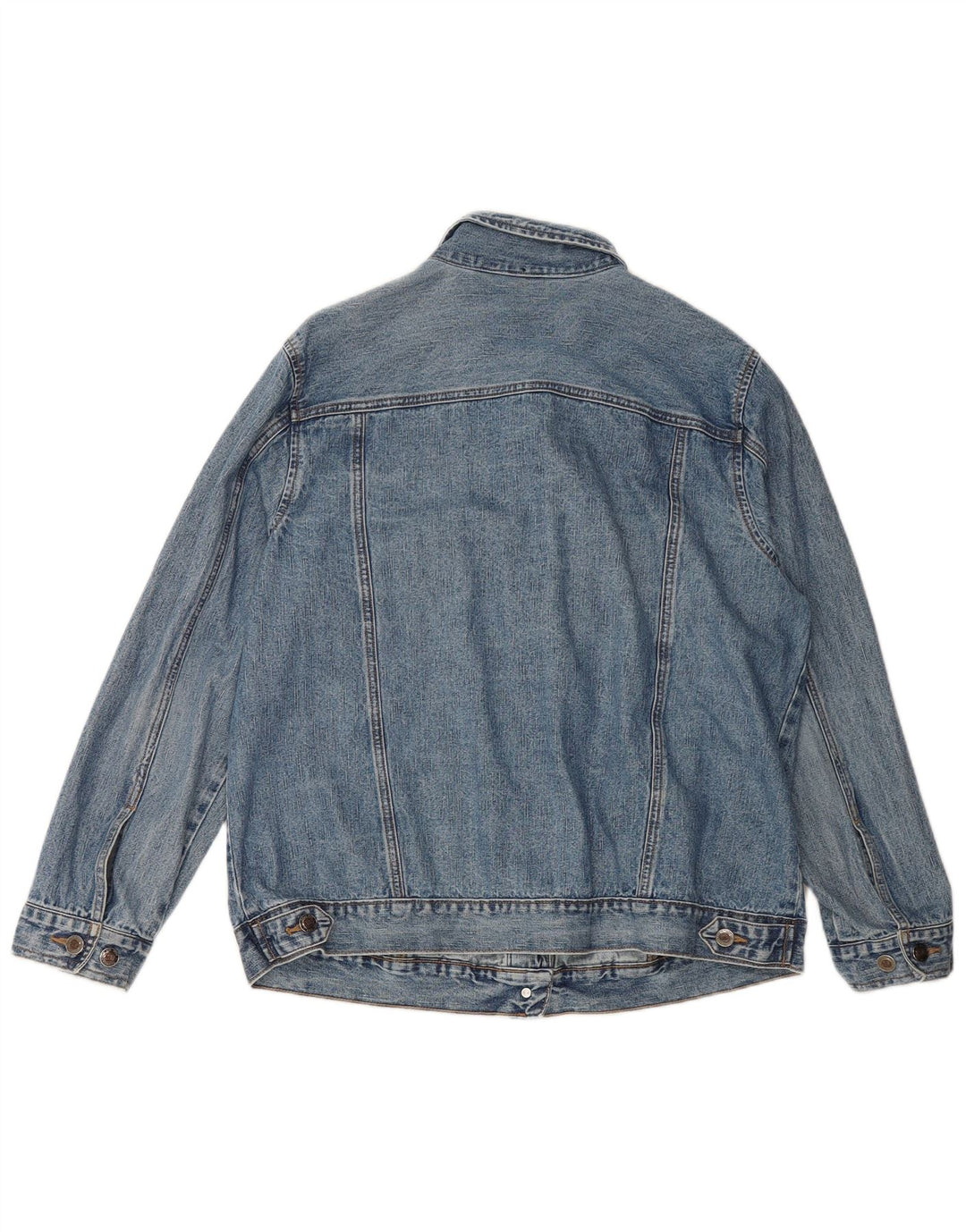 ST JOHN'S BAY Womens Denim Jacket UK 16 Large Blue