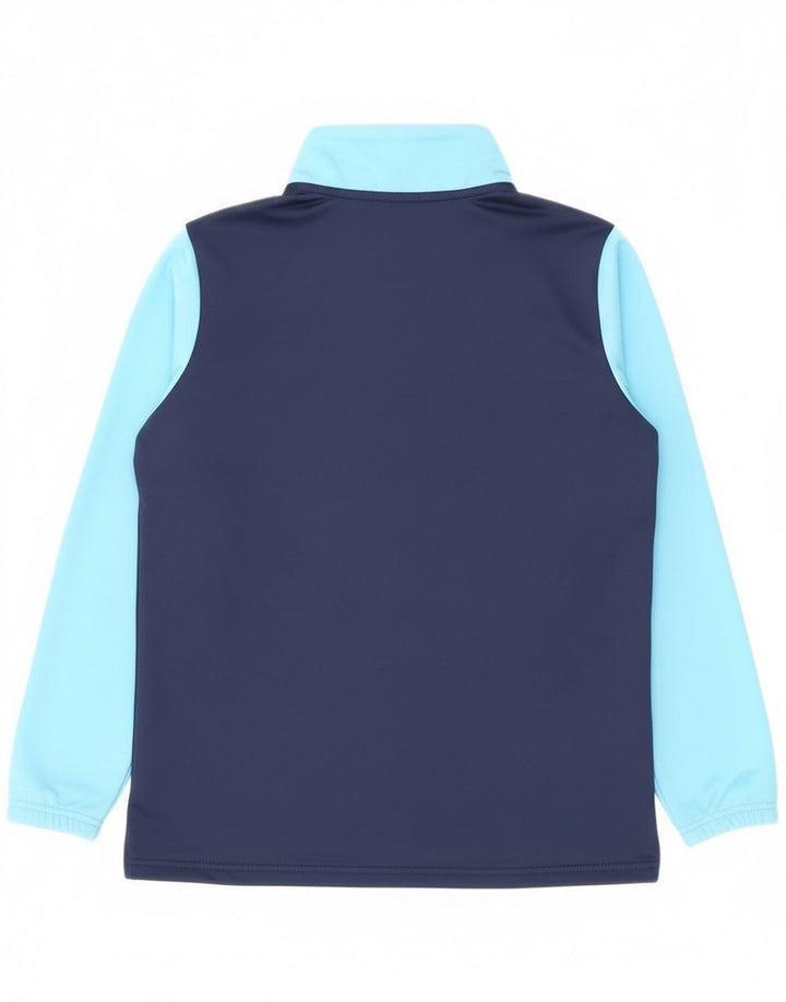 Nike Boys Tracksuit Top Jacket 13-14 Years XL Navy Blue Colourblock