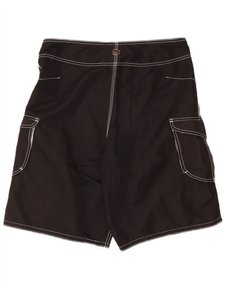 Quiksilver Mens Graphic Cargo Swimming Shorts Medium  Grey Polyester