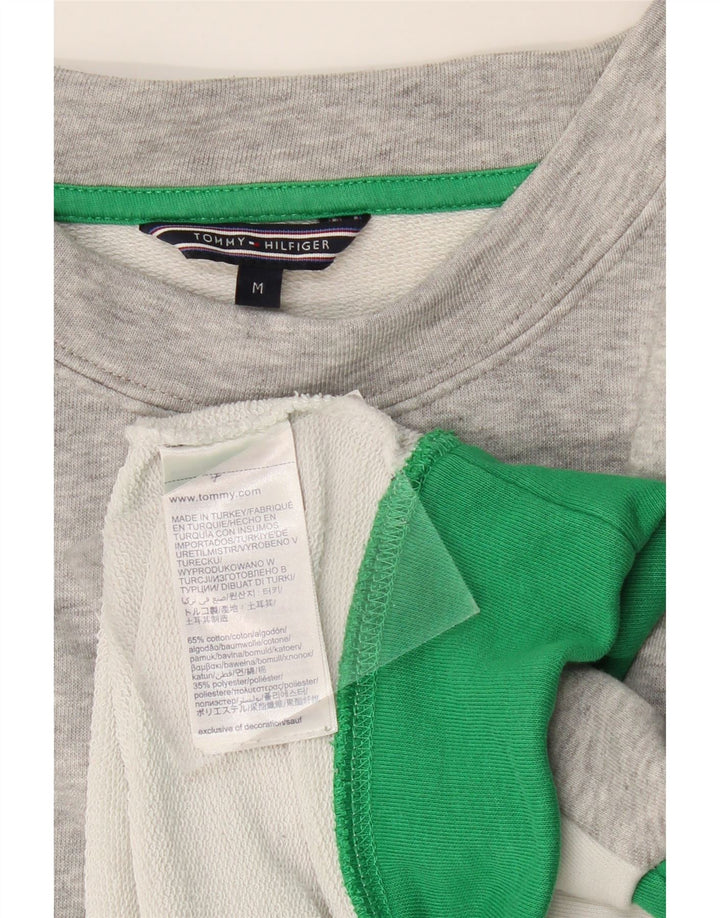 Tommy Hilfiger Womens Graphic Sweatshirt Jumper UK 14 Medium Multicoloured