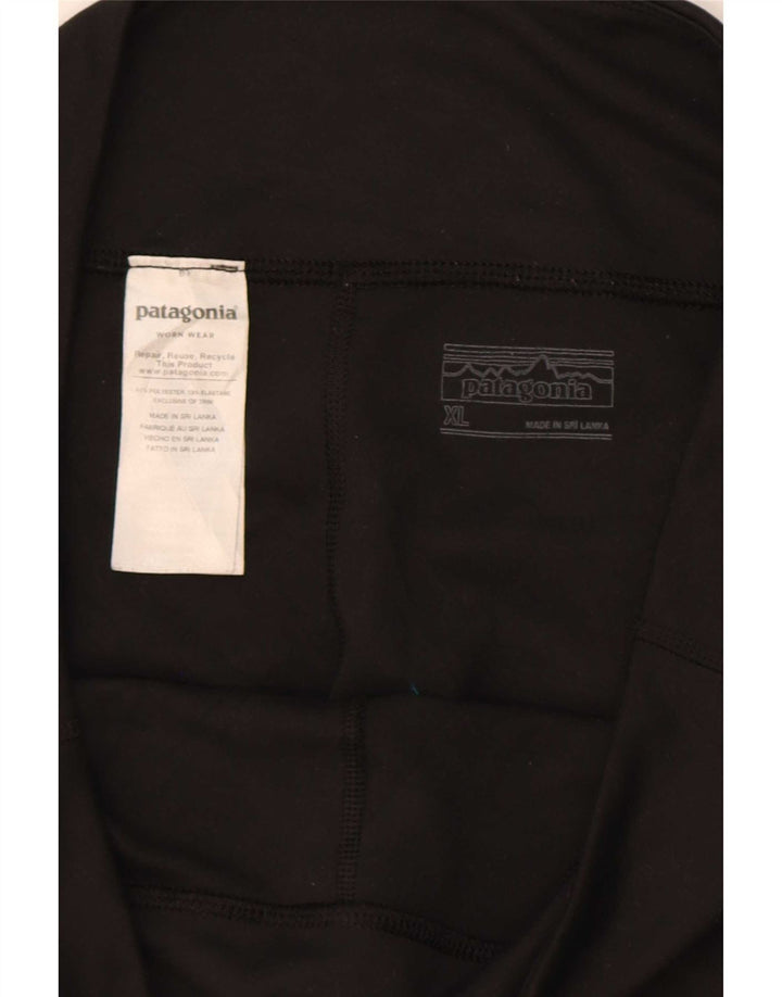Patagonia Womens Leggings UK 18 XL Black Polyester