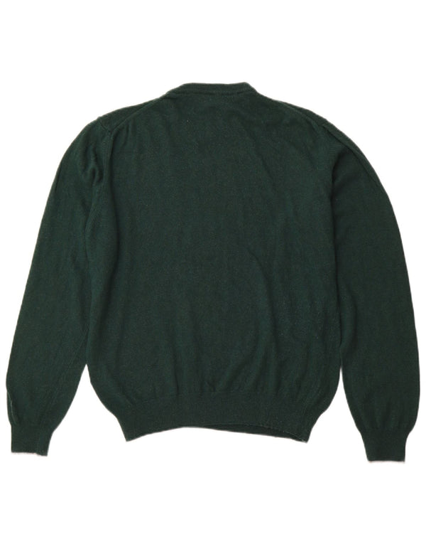 HARMONT & BLAINE Mens Crew Neck Jumper Sweater Large Green Viscose