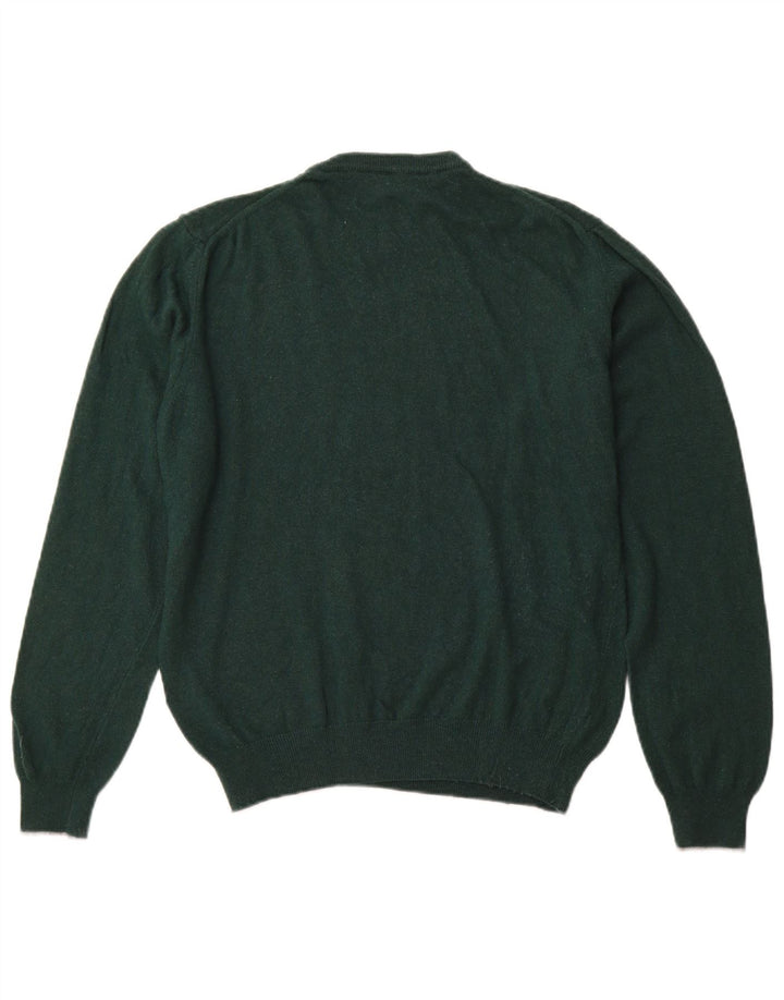 HARMONT & BLAINE Mens Crew Neck Jumper Sweater Large Green Viscose