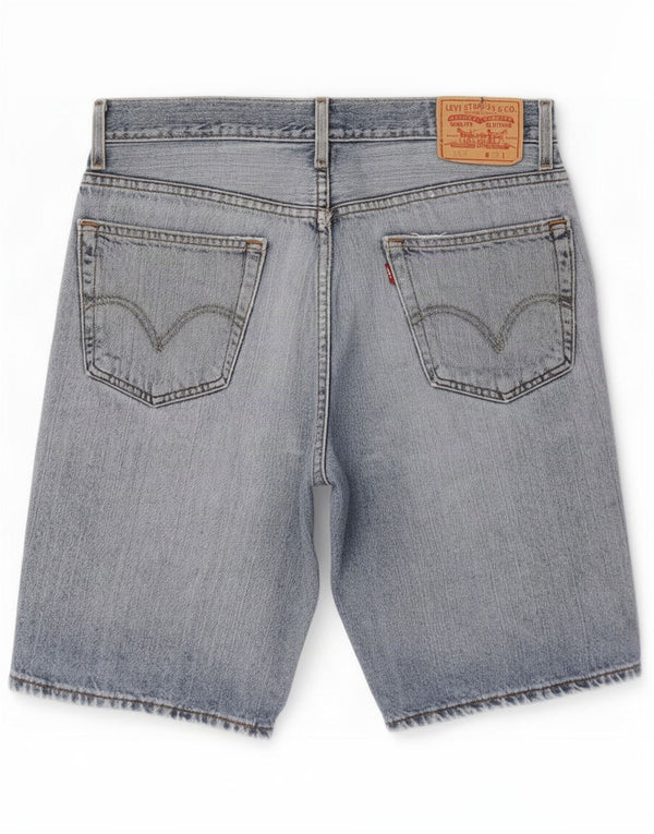 Levi's Mens 505 Distressed Regular Fit Denim Shorts Medium W32 Blue Cotton
