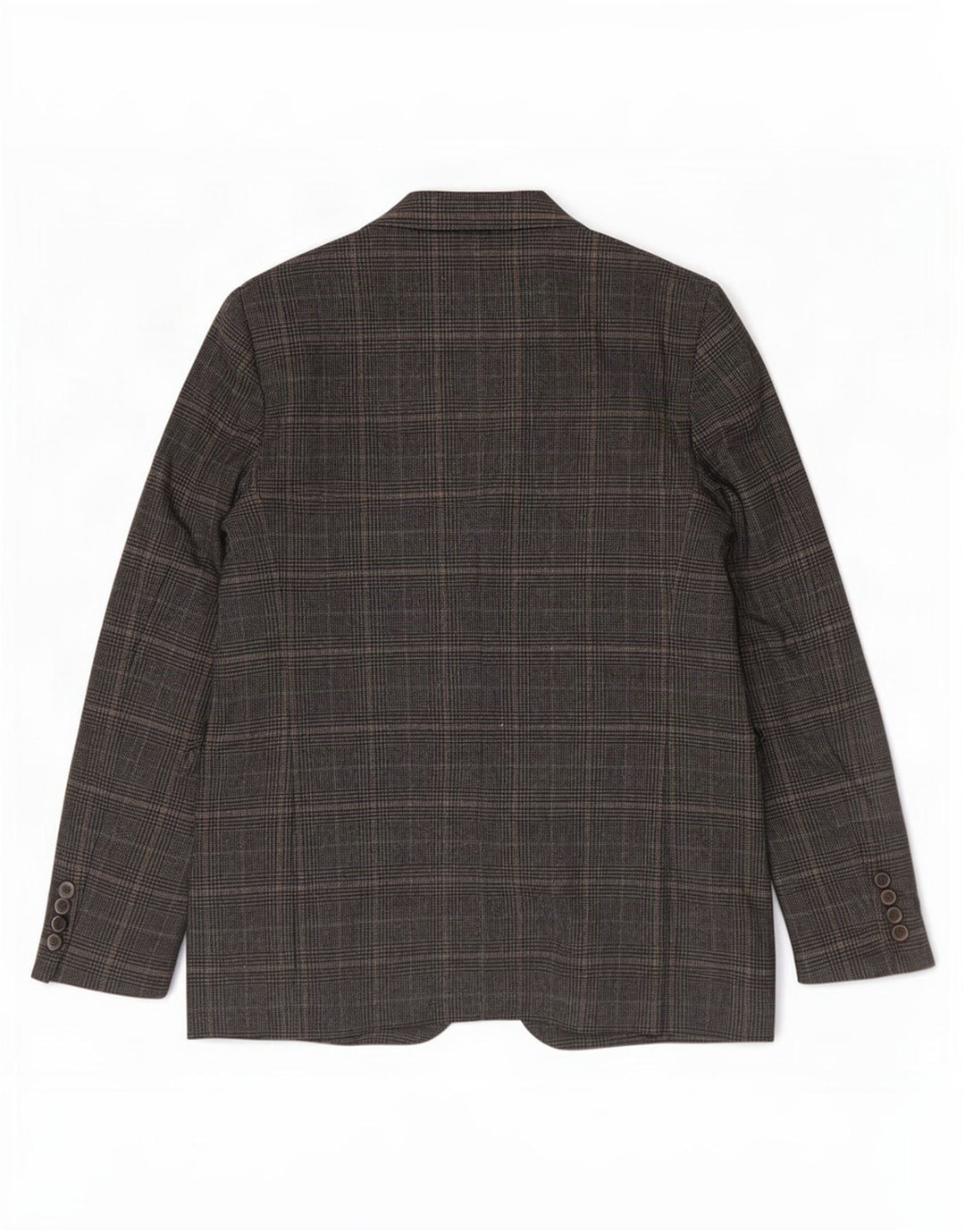 Zara Womens 2 Button Blazer Jacket UK 10 Small Grey Houndstooth Polyester