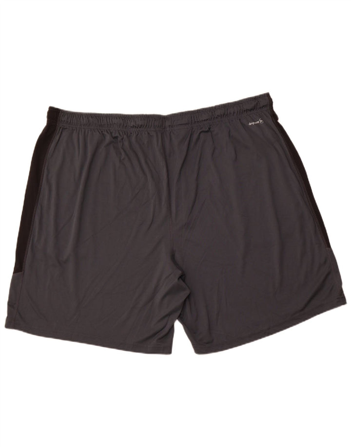RUSSELL ATHLETIC Mens Dri-Power Sport Shorts 3XL  Grey Colourblock