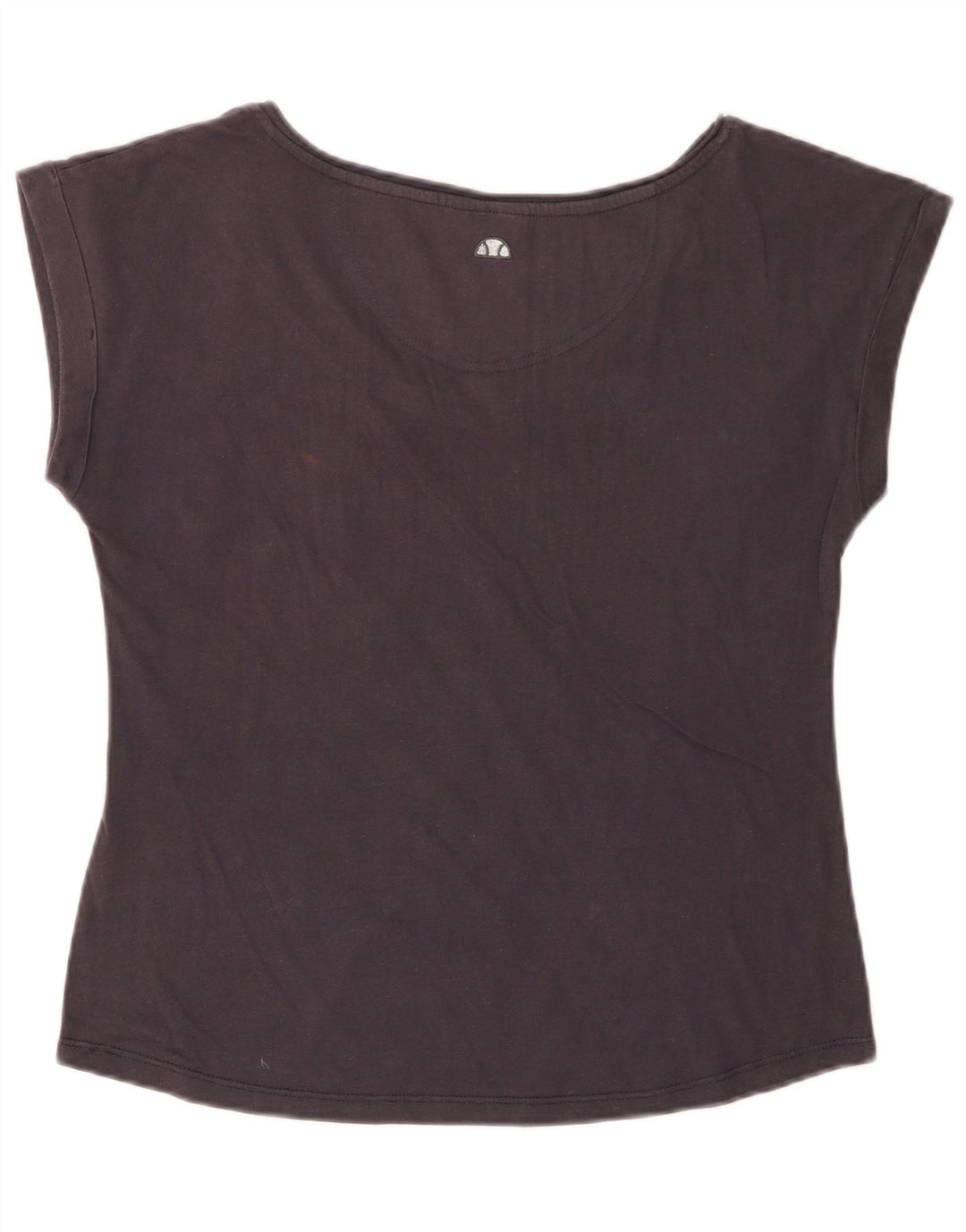 ELLESSE Womens Graphic T-Shirt Top UK 14 Large Navy Blue Cotton