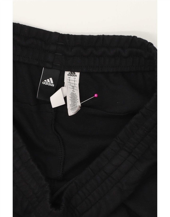 Adidas Mens Tracksuit Trousers Large Black Cotton