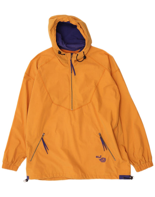 Jack Wolfskin Mens Hooded Anorak Jacket UK 42 XL Yellow Polyester