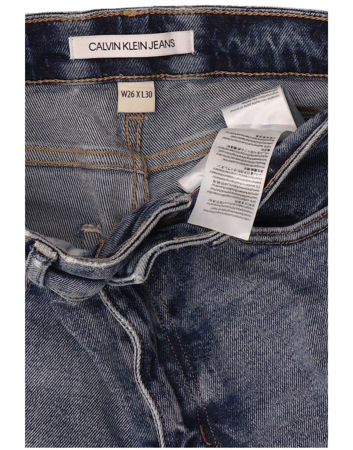 Calvin Klein Womens Skinny Jeans W26 L30 Blue Cotton Classic