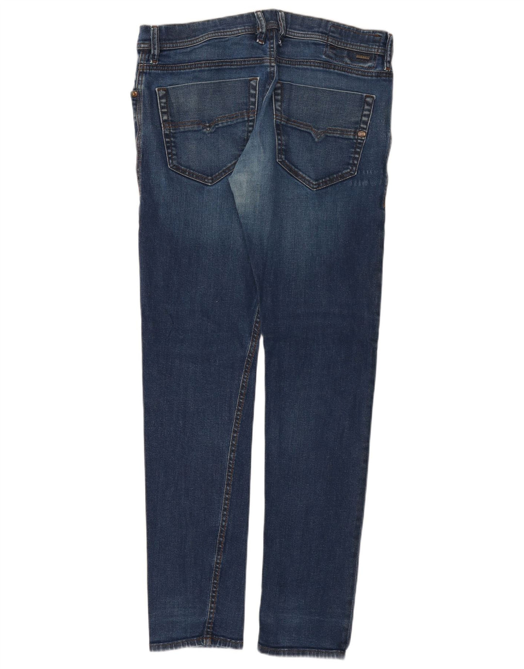 DIESEL Mens Tepphar Carrot Slim Jeans W33 L32 Blue Cotton