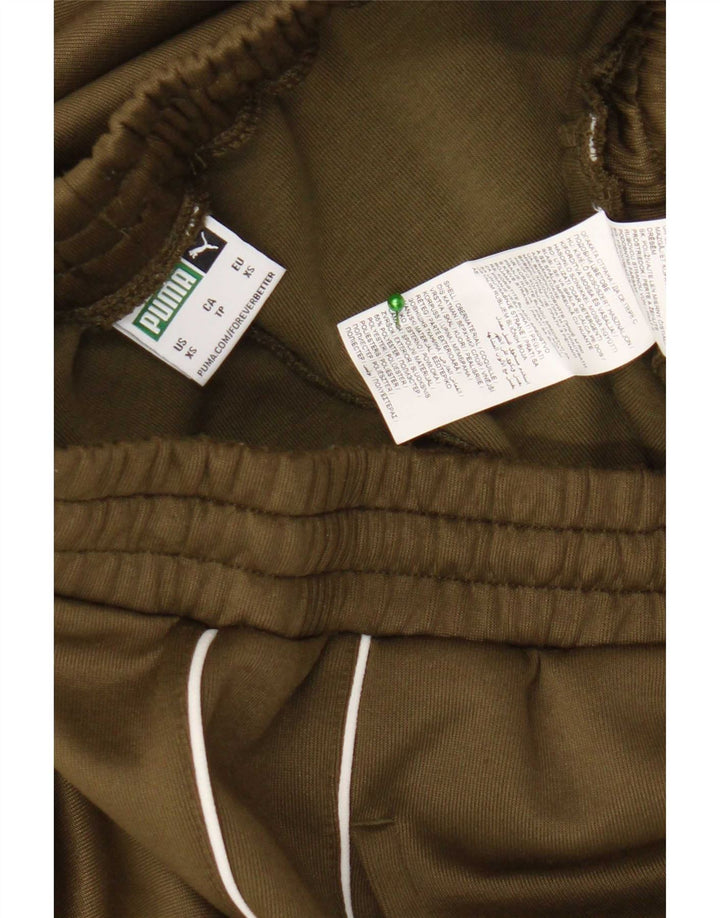 Puma Mens Tracksuit Trousers Joggers XS Khaki Polyester