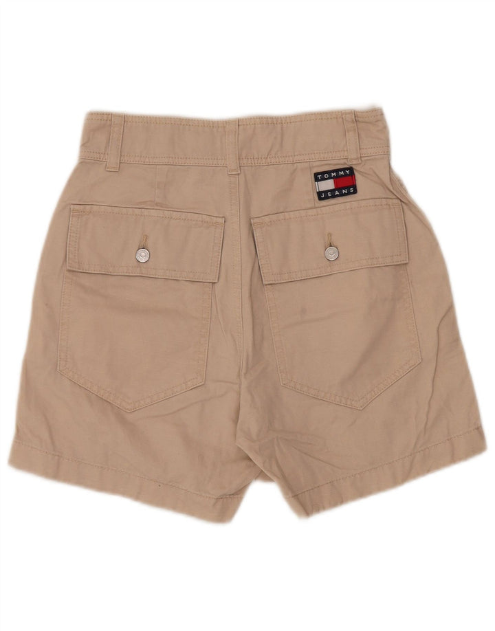 Tommy Hilfiger Womens High Rise Cargo Shorts W26 Small Beige