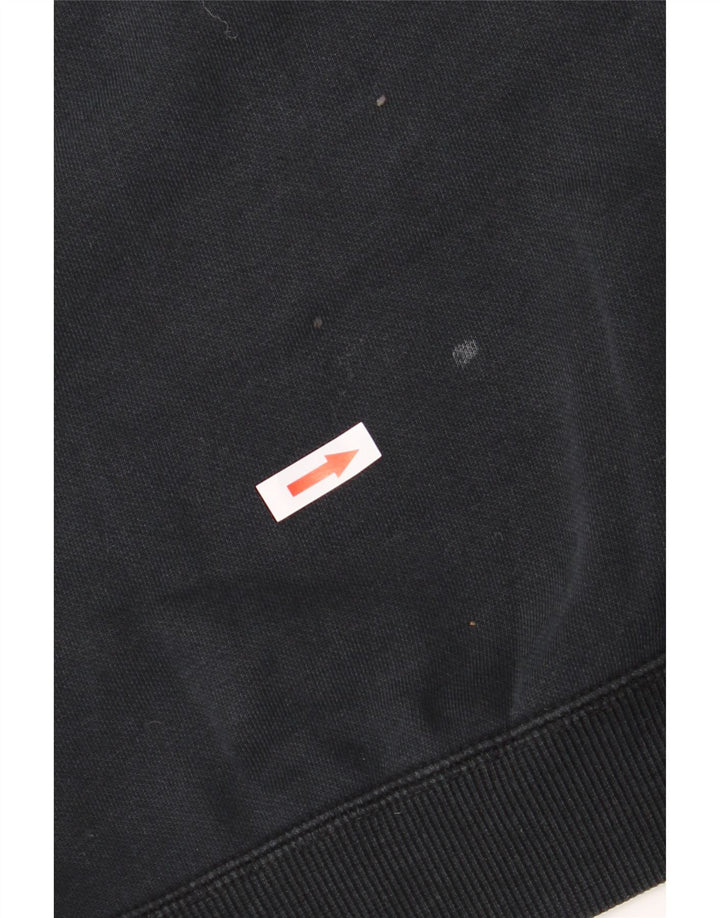 Puma Girls Crop Graphic Sweatshirt Jumper 11-12 Years Black Polyester