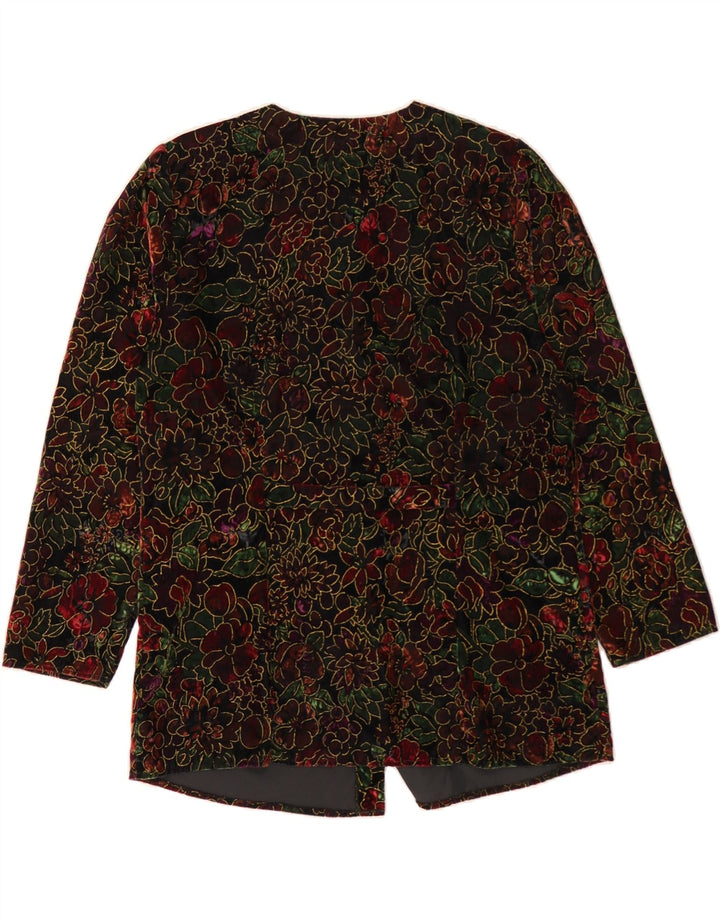YOUR SIXTH SENSE Womens Longline Blazer Jacket EU 46 XL Multicoloured Vintage Your Sixth Sense and Second-Hand Your Sixth Sense from Messina Hembry 