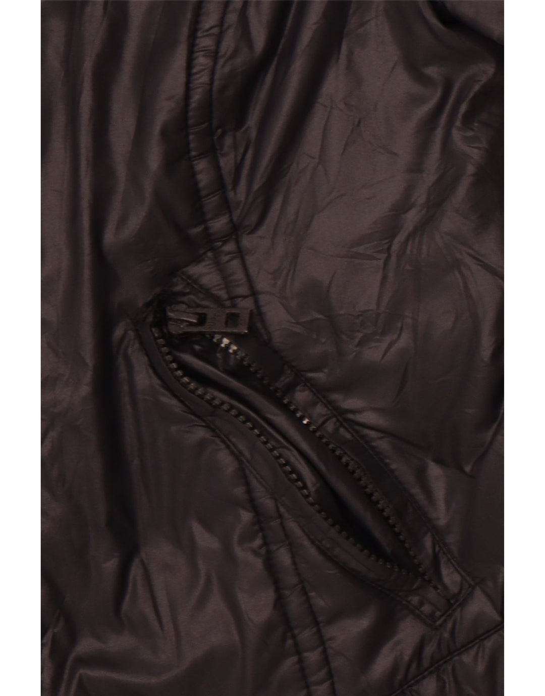 SUPERDRY Womens Crop Windbreaker Jacket UK 12 Medium Black Nylon