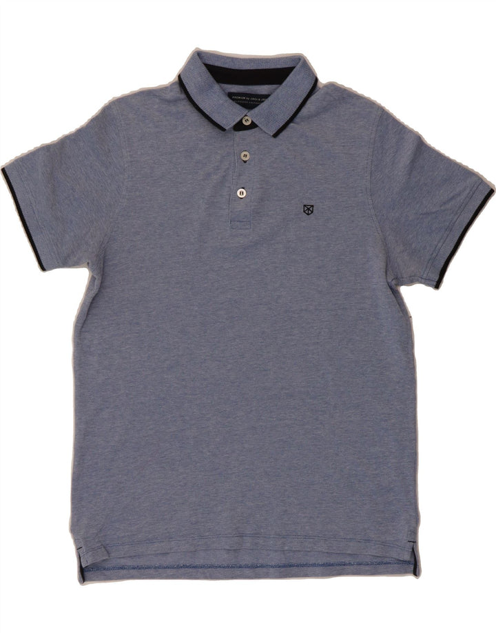 JACK & JONES Mens Polo Shirt Medium Blue Cotton Vintage Jack & Jones and Second-Hand Jack & Jones from Messina Hembry 