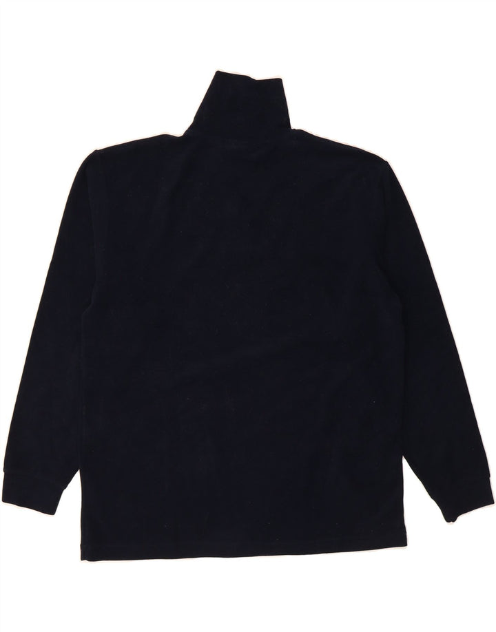 INVICTA Mens Zip Neck Fleece Jumper Large Navy Blue Polyester Vintage Invicta and Second-Hand Invicta from Messina Hembry 