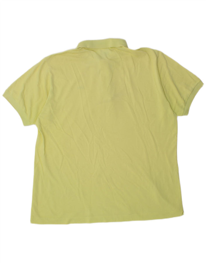 LACOSTE Mens Polo Shirt Size 6 XL Yellow Cotton