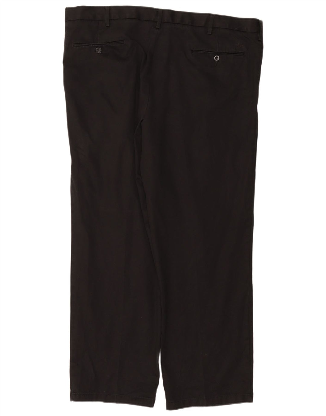 DOCKERS Mens Classic Fit Pegged Chino Trousers W42 L32 Black Cotton