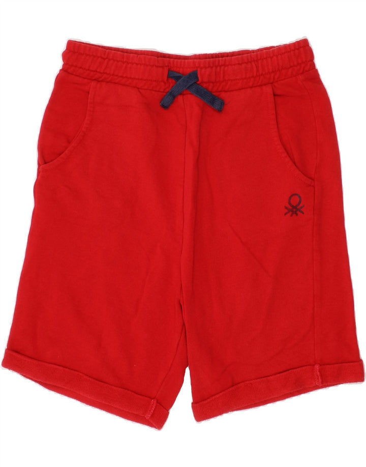 BENETTON Boys Sport Shorts 11-12 Years  Red Vintage Benetton and Second-Hand Benetton from Messina Hembry 