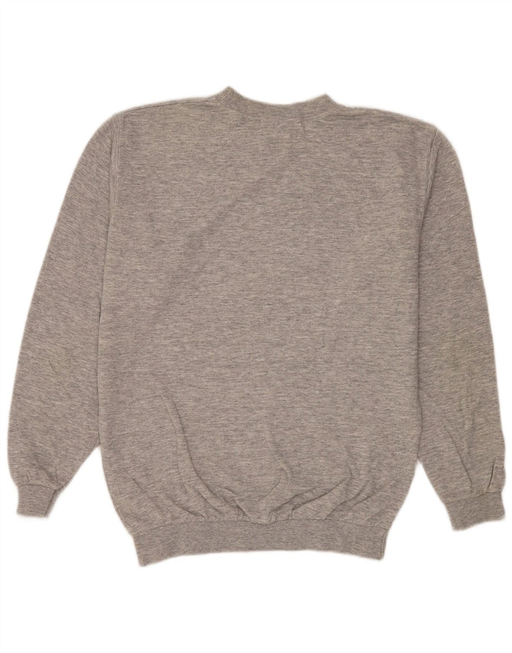Wrangler Mens Sweatshirt Jumper Small Grey Flecked Cotton