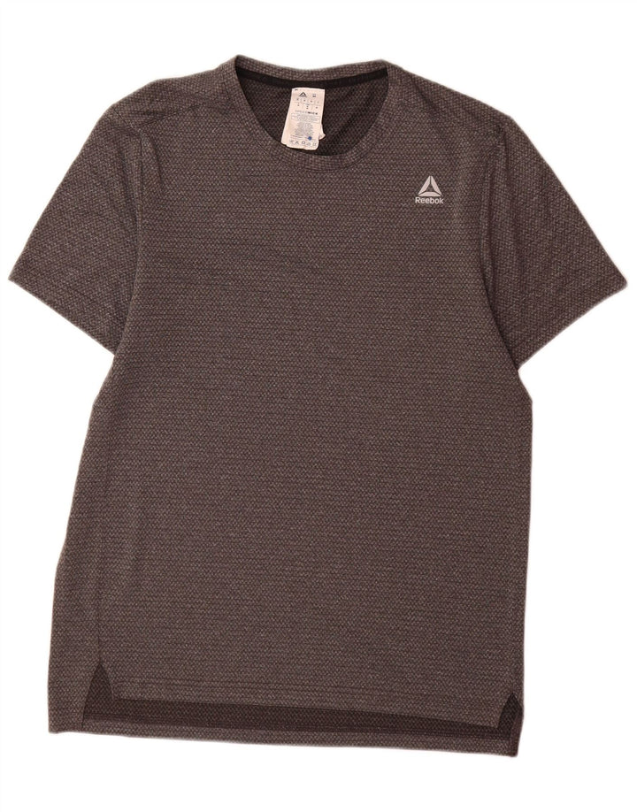 Reebok Mens Speedwick T-Shirt Top Medium Grey Polyester