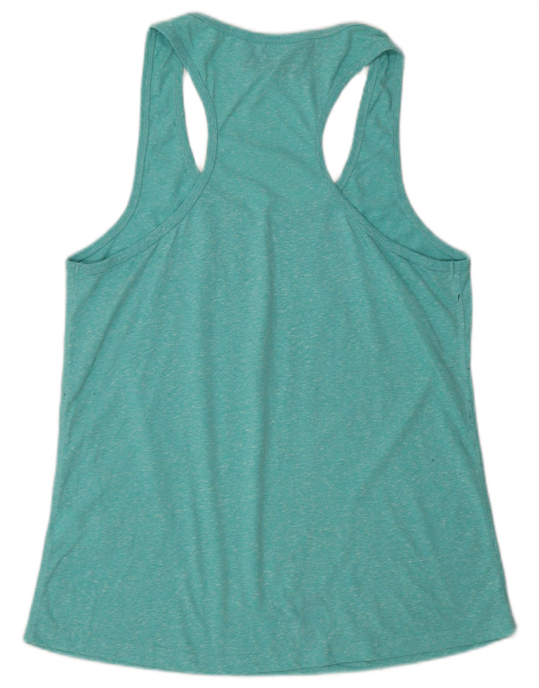 Superdry Womens Graphic Vest Top UK 14 Medium Turquoise Flecked Polyester