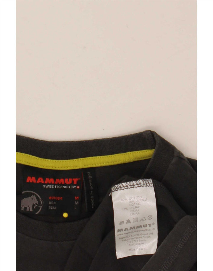 Mammut Mens Graphic Top Long Sleeve Medium Grey Cotton