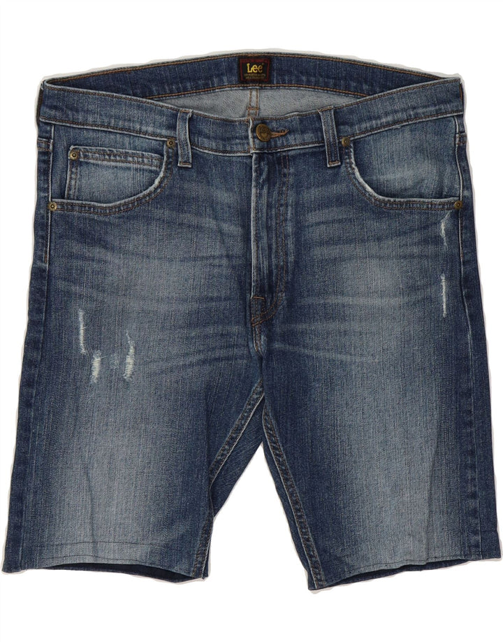 LEE Mens Luke Denim Shorts W34 Large Blue Cotton Vintage Lee and Second-Hand Lee from Messina Hembry 