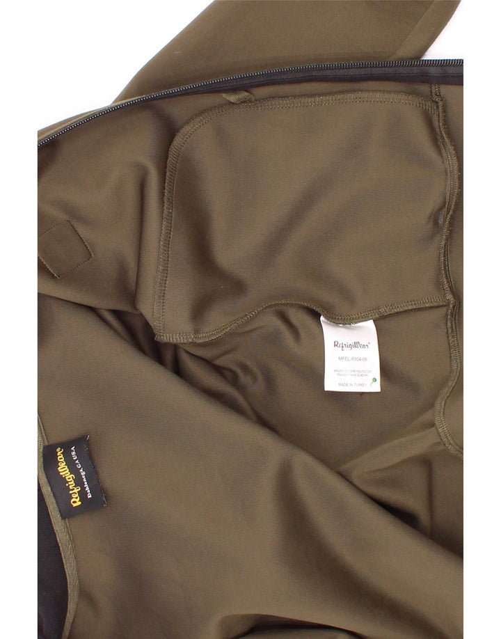 Refrigiwear Boys Zip Hoodie Sweater 7-8 Years Khaki Polyester